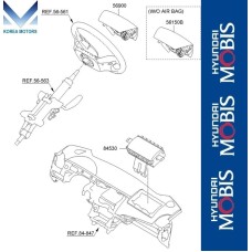 AIRBAG MODULE PASSENGER HYUNDAI SONATA YF 2009-14